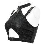 Crop Top Sans Manches 'Arika' Noir
