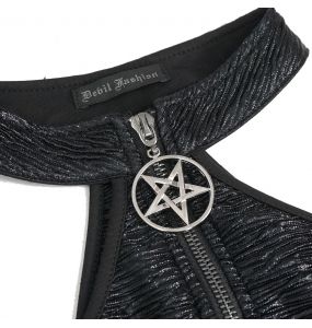 Crop Top Sans Manches 'Arika' Noir