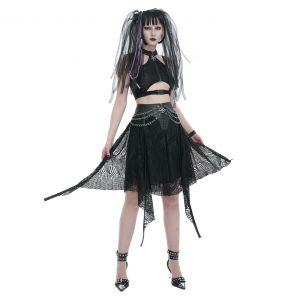 Crop Top Sans Manches 'Arika' Noir