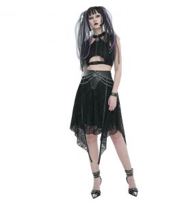 Jupe Asymétrique 'Arika' Noire