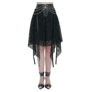Jupe Asymétrique 'Arika' Noire