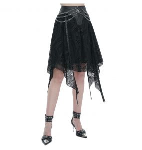 Jupe Asymétrique 'Arika' Noire