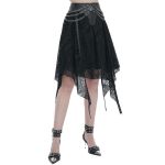 Jupe Asymétrique 'Arika' Noire