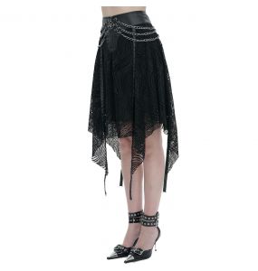 Jupe Asymétrique 'Arika' Noire