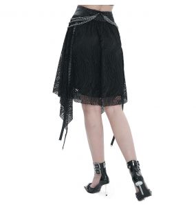 Jupe Asymétrique 'Arika' Noire