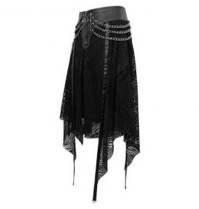 Jupe Asymétrique 'Arika' Noire