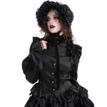Chemisier Gothique Victorien 'Laura' Noir