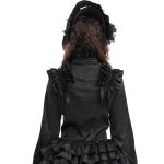 Chemisier Gothique Victorien 'Laura' Noir