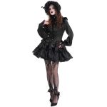 Chemisier Gothique Victorien 'Laura' Noir