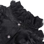 Chemisier Gothique Victorien 'Laura' Noir