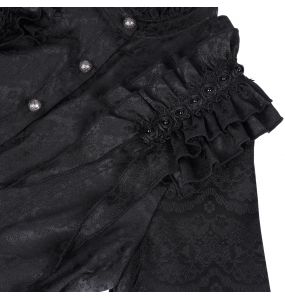 Chemisier Gothique Victorien 'Laura' Noir