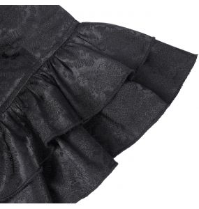 Chemisier Gothique Victorien 'Laura' Noir