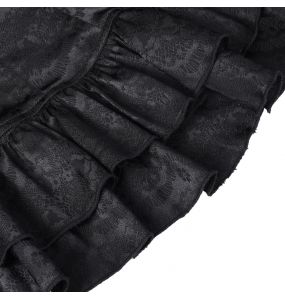 Chemisier Gothique Victorien 'Laura' Noir