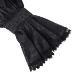 Chemisier Gothique Victorien 'Laura' Noir