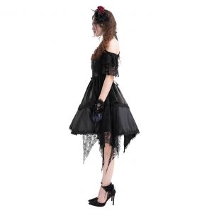 Robe Asymétrique 'Ovida' Noire