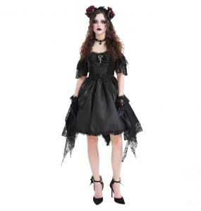 Robe Asymétrique 'Ovida' Noire