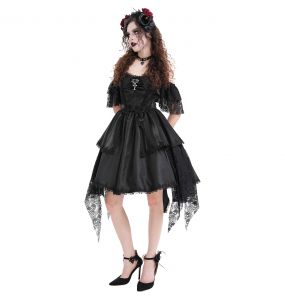 Robe Asymétrique 'Ovida' Noire