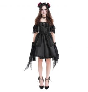 Robe Asymétrique 'Ovida' Noire