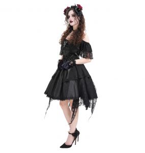 Robe Asymétrique 'Ovida' Noire