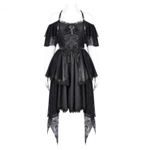 Robe Asymétrique 'Ovida' Noire
