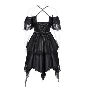 Robe Asymétrique 'Ovida' Noire