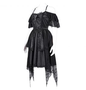 Robe Asymétrique 'Ovida' Noire