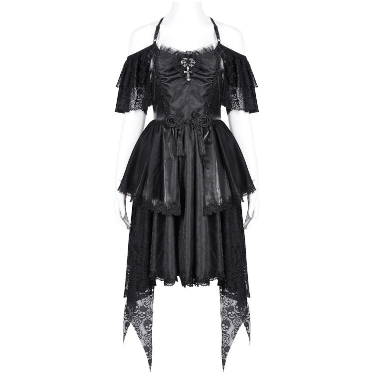 Robe Asymétrique 'Ovida' Noire