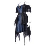 Robe Asymétrique 'Ovida' Noire et Bleue