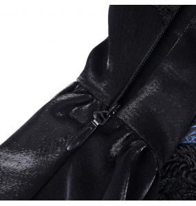 Robe Asymétrique 'Ovida' Noire et Bleue