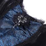 Robe Asymétrique 'Ovida' Noire et Bleue