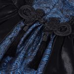 Robe Asymétrique 'Ovida' Noire et Bleue