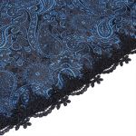 Robe Asymétrique 'Ovida' Noire et Bleue