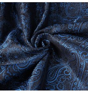 Robe Asymétrique 'Ovida' Noire et Bleue