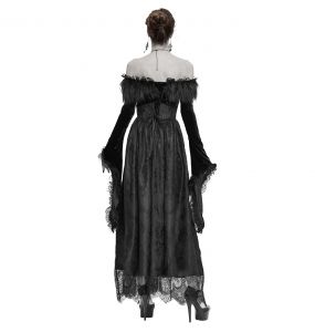 Robe Gothique 'Valamir' Noire