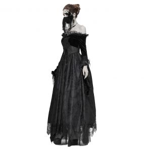 Robe Gothique 'Valamir' Noire