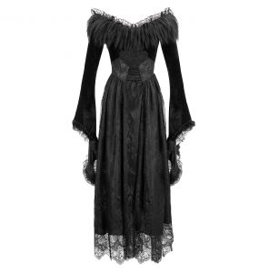 Robe Gothique 'Valamir' Noire
