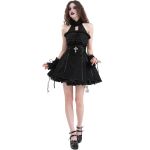 Robe Courte Gothic Lolita 'Lorelei' Noire