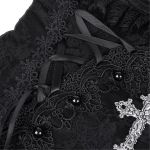 Robe Courte Gothic Lolita 'Lorelei' Noire