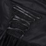 Robe Courte Gothic Lolita 'Lorelei' Noire