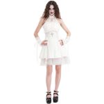 Robe Courte Gothic Lolita 'Lorelei' Blanche
