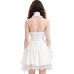 Courte Gothic Lolita 'Lorelei' Blanche