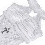 Robe Courte Gothic Lolita 'Lorelei' Blanche