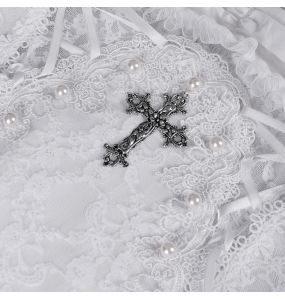 Courte Gothic Lolita 'Lorelei' Blanche