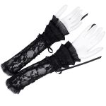 Manchettes Gothiques 'Lorelei' Noires