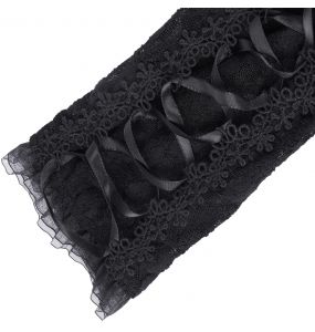 Manchettes Gothiques 'Lorelei' Noires