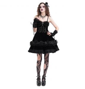 Black Gothic 'Lorelei' Arm Warmers