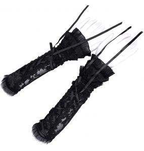Manchettes Gothiques 'Lorelei' Noires