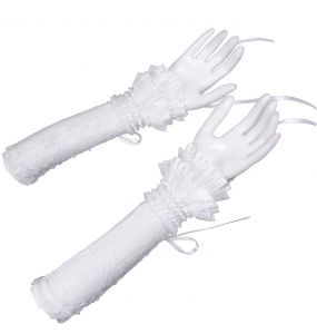 White Gothic 'Lorelei' Arm Warmers