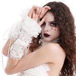 White Gothic 'Lorelei' Arm Warmers