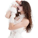 Manchettes Gothiques 'Lorelei' Blanches